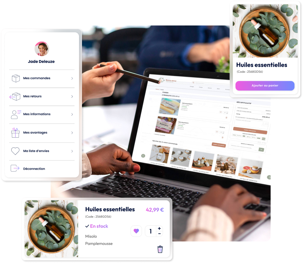 Personnes analysant le page de paiement d'un site e-commerce pour améliorer l'expérience d'achat