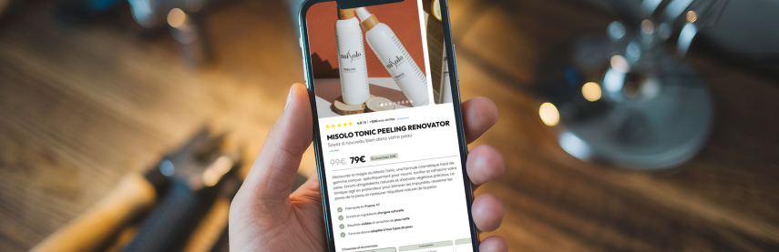 Fiches produits e-commerce sur mobile, optimisé pour la conversion
